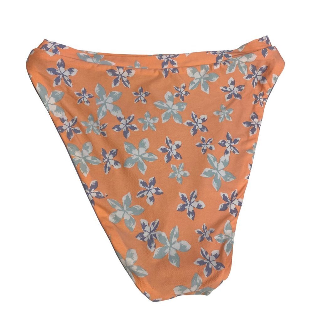 Becca French Cut Hi Leg Floral Bikini Swim Bottoms NEW Size L - Picture 9 of 11